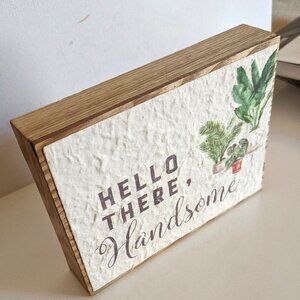 NWT Hello There, Handsome Farmhouse Home Decor Michael's Ashland Pride Dad's Day